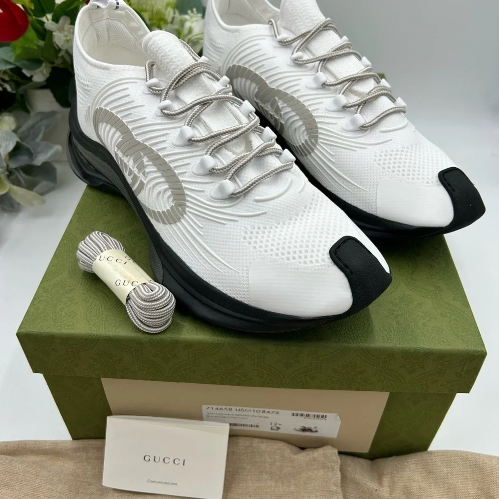Men's Gucci interlocking G run trainer size 12.5 made in Italy - Picture 4 of 12